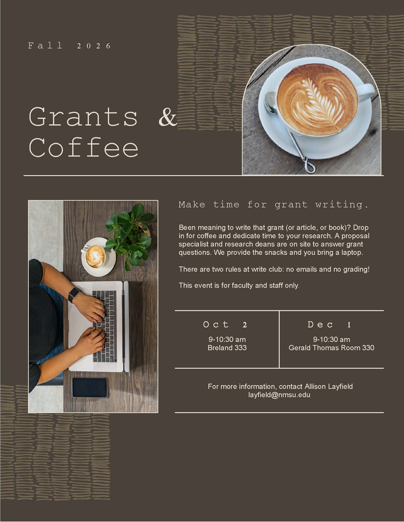 Grants and Coffee Flyer