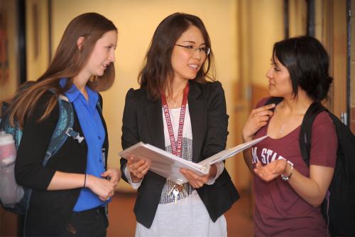 Students with professor